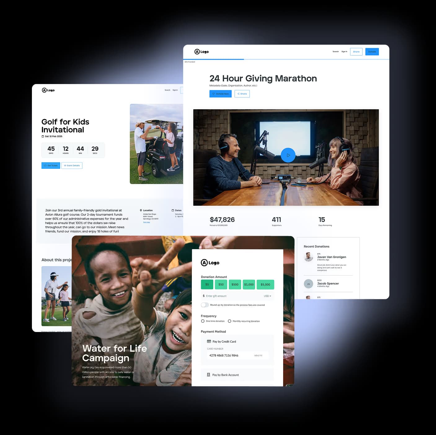 Habitat campaigns and fundraising pages